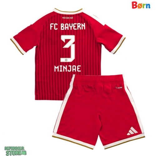 Bayern Munich Kim Min-jae #3 Replika Babytøj Hjemmebanesæt Børn 2026-27 Kortærmet (+ Korte bukser)